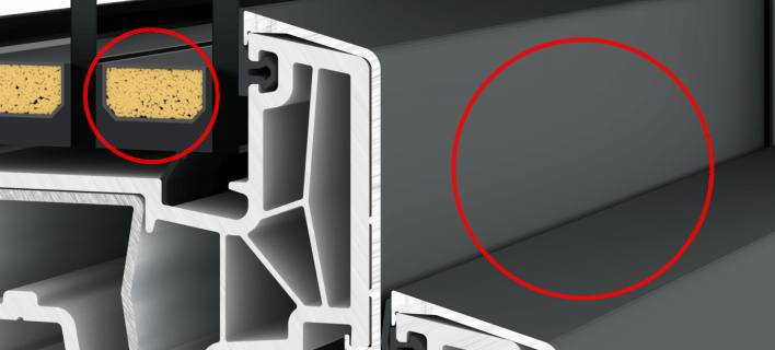 Teplá hrana a hliníkový design